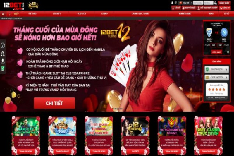 Khám phá thiên đường cá cược tại 12bet