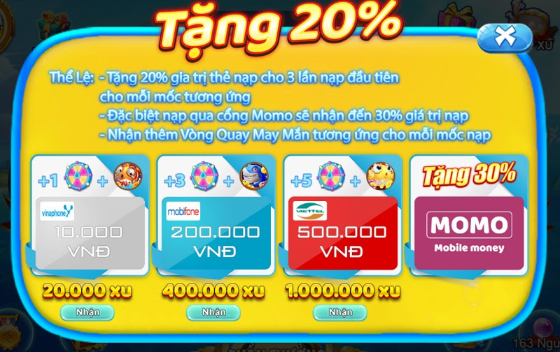 Hướng dẫn cách nạp, rút tiền game đổi thưởng Bắn Cá Thần Tài