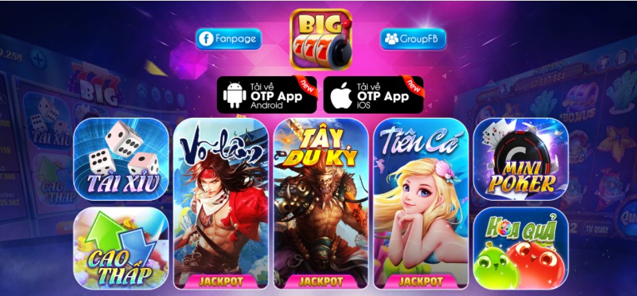 Giới thiệu đôi nét về cổng game Big777