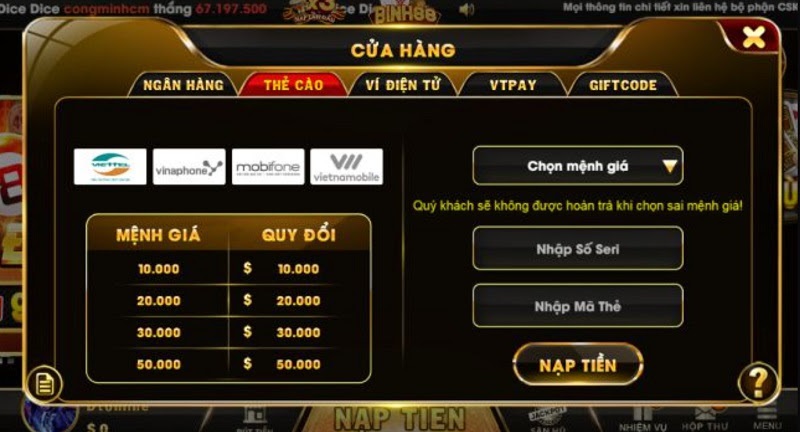 Sản phẩm nổi bật của game bài đổi thưởng Binh88