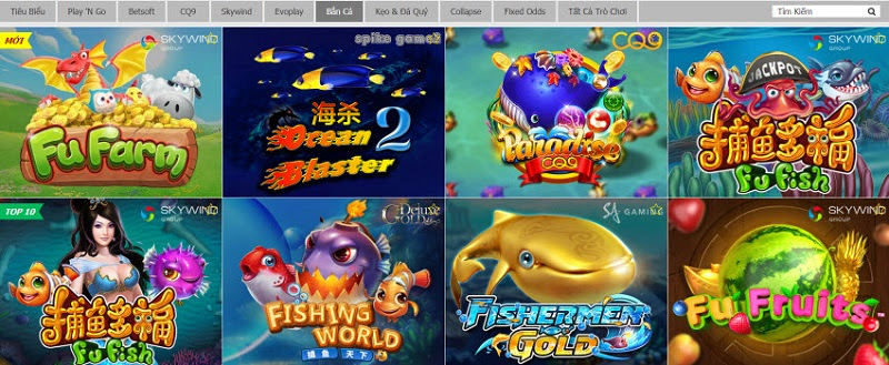 Những thể loại game bắn cá có mặt trên Dafabet