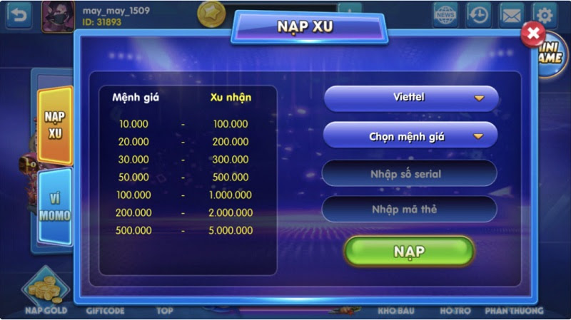 Vòng quay free mỗi ngày