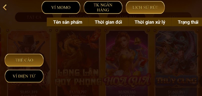 Sản phẩm nổi bật của game bài đổi thưởng Royvin