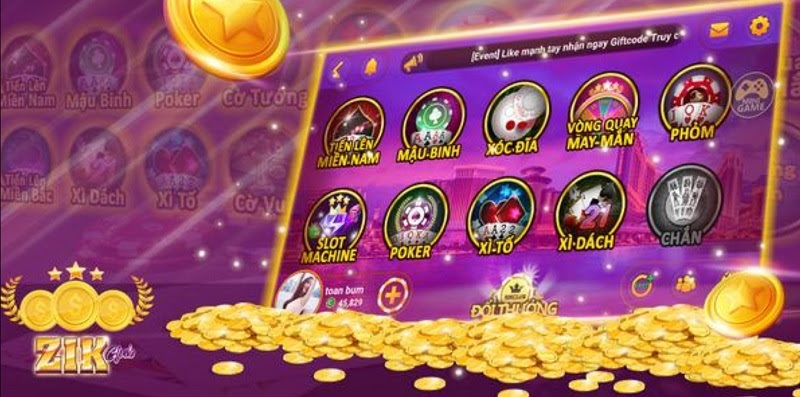 Link trải nghiệm game bài đổi thưởng Zik Club mới nhất 2021